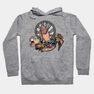 Lion king and eagle art design - exisco Hoodie